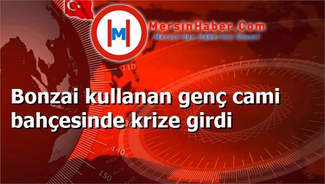 Bonzai kullanan genç cami bahçesinde krize girdi