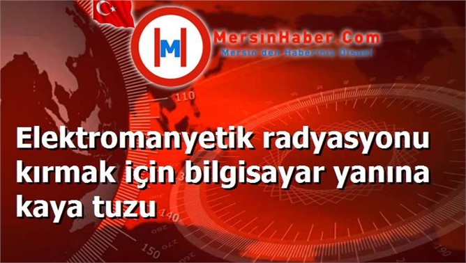 Elektromanyetik radyasyonu kırmak için bilgisayar yanına kaya tuzu