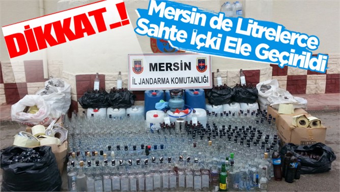 Mersin'de Sahte İçki Operasyonu