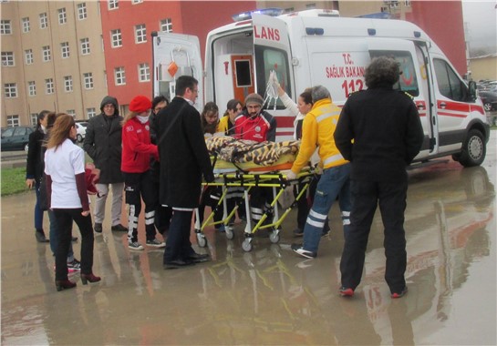 Kalp hastası ambulans helikopter ile sevk edildi