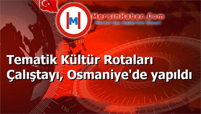 Tematik Kültür Rotaları Çalıştayı, Osmaniye'de yapıldı