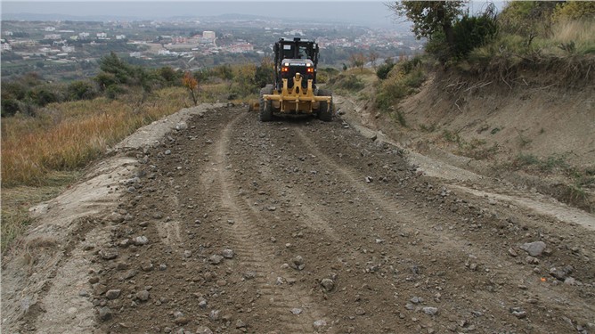 Eriklikuyu'da yol yapım çalışmaları başladı