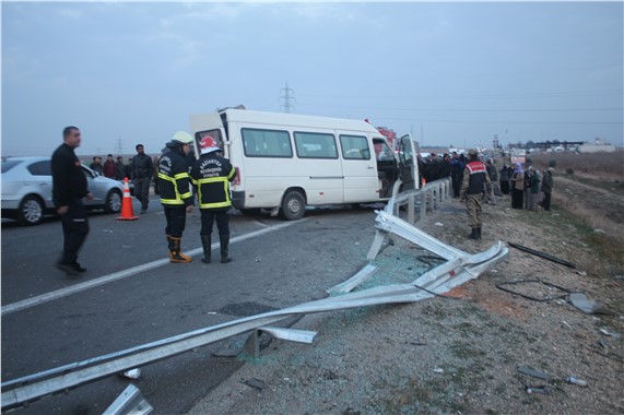 Birecik’te kaza 1 ölü, 2 yaralı