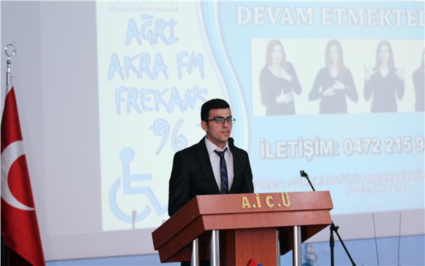 Ağrı İbrahim Çeçen Üniversitesi'nde engelli farkındalığı konferansı düzenlendi