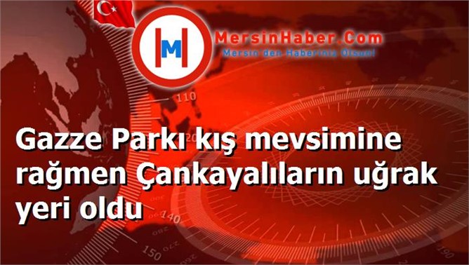 Gazze Parkı kış mevsimine rağmen Çankayalıların uğrak yeri oldu