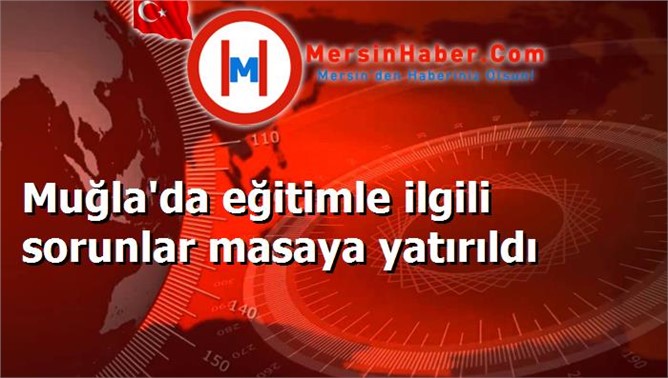 Muğla'da eğitimle ilgili sorunlar masaya yatırıldı