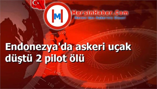 Endonezya'da askeri uçak düştü 2 pilot ölü