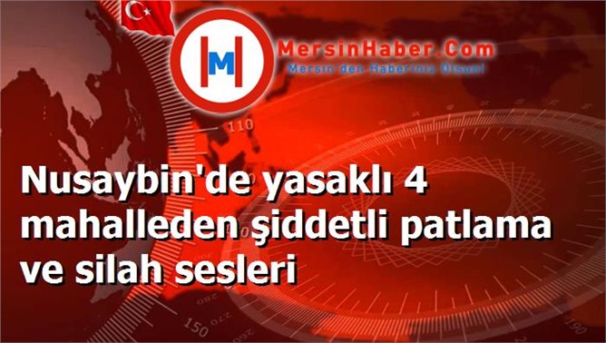 Nusaybin'de yasaklı 4 mahalleden şiddetli patlama ve silah sesleri