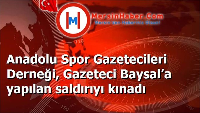 Anadolu Spor Gazetecileri Derneği, Gazeteci Baysal’a yapılan saldırıyı kınadı