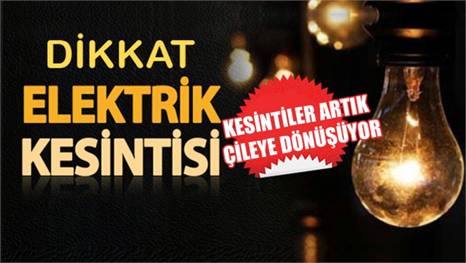 Mersin'de Elektrik Kesintisi