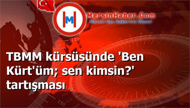 TBMM kürsüsünde 'Ben Kürt'üm; sen kimsin?' tartışması