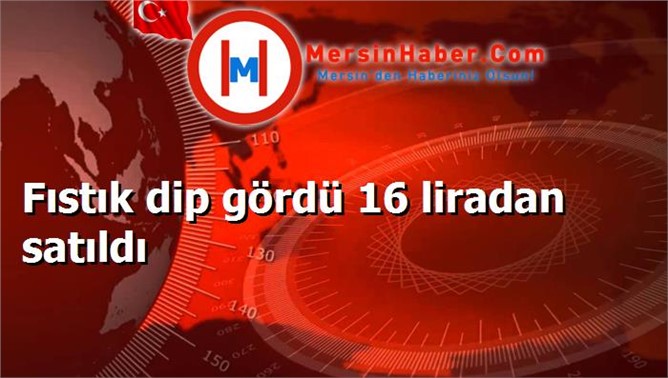 Fıstık dip gördü 16 liradan satıldı