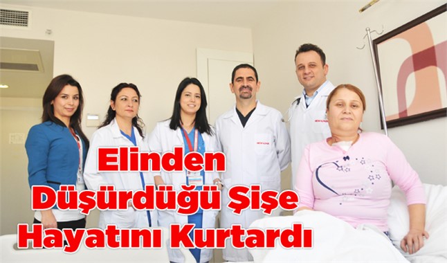 Elinden Düşürdüğü Şişe Hayatını Kurtardı