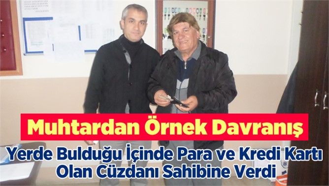 Muhtardan Örnek Davranış