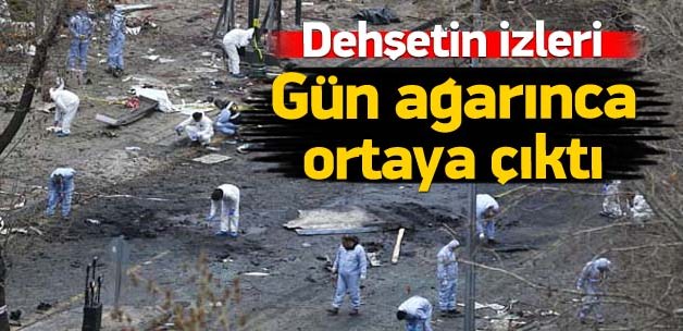 Dehşetin izleri gün ağarınca ortaya çıktı