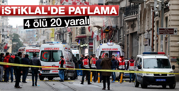 İstanbul Beyoğlu İstiklal Caddesinde Canlı Bomba Saldırısı