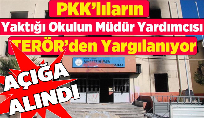 PKK’nın yaktığı okulun müdür yardımcısı açığa alındı