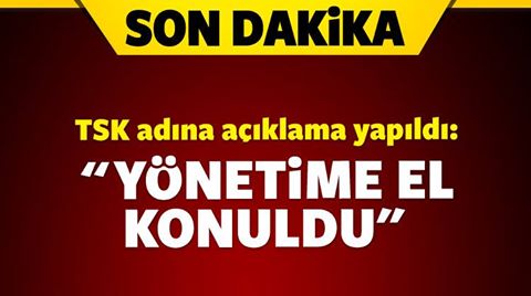 TSK adına darbe açıklaması yapıldı