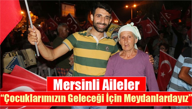 Aileler çocuklarının geleceği için meydanlarda