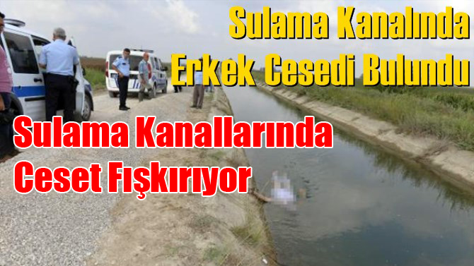 Sulama Kanalında Erkek Cesedi Bulundu