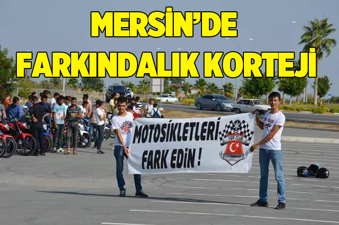 Motosikletli farkındalık korteji