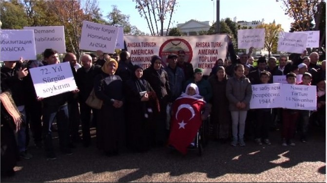 Ahıska Türkleri Beyaz Saray Önünde Toplandı