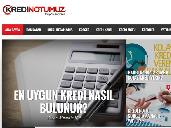 Kredinotumuz.com Kredi haberleri ile sizlerle