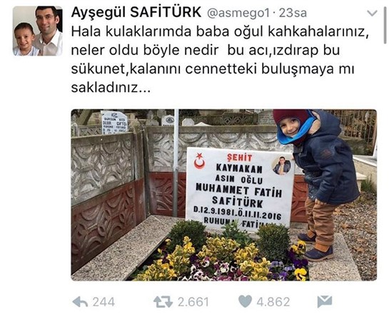 Şehit Kaymakam'ın Eşinin Paylaşımı Hüzünlendirdi