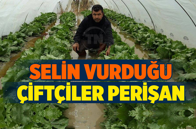 Mersin'de Selin Vurduğu Çiftçiler Perişan