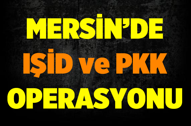 Mersin'de IŞİD ve PKK Operasyonu