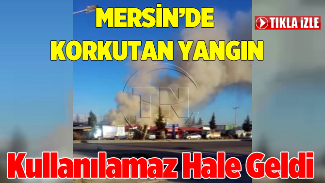 Mersin'de Çıkan Yangın Korkuttu