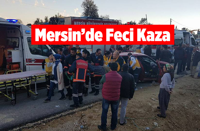 Mersin'de Gözne Yolunda Feci Kaza