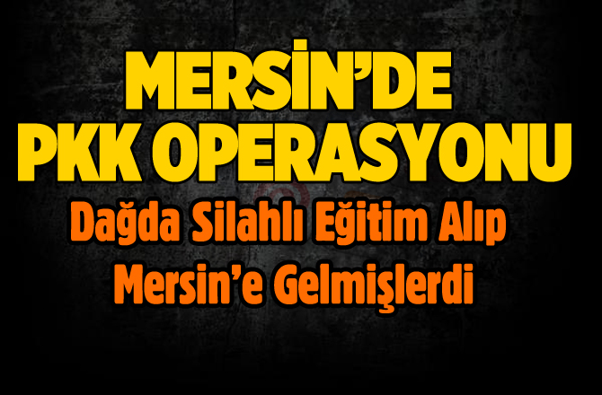 Mersin Merkezli PKK Operasyonu