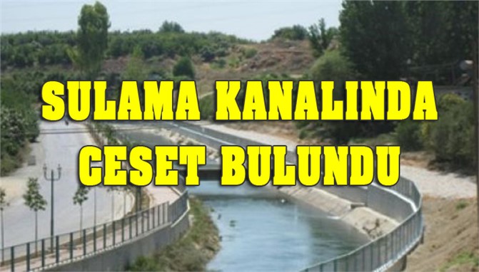 Tarsus'ta Sulama Kanalında Erkek Cesedi Bulundu