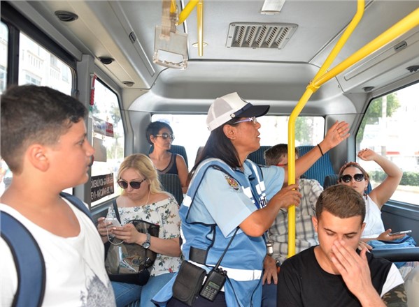 Zabıtalardan Toplu Taşıma Araçlarına Klima Denetimi