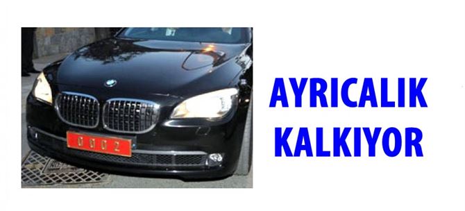 Resmi plakalı araçların ayrıcalıkları kalkıyor