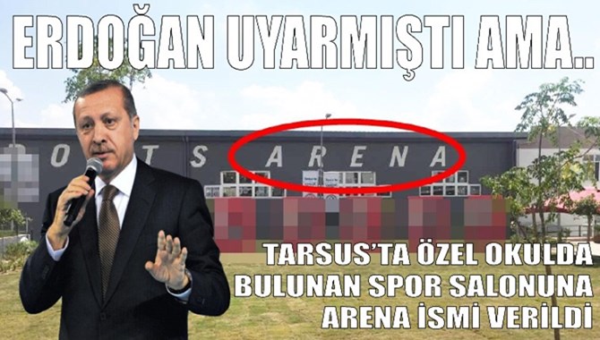 Tarsus’ta Özel Okulda Bulunan Spor Salonuna Arena İ̇smi Verildi