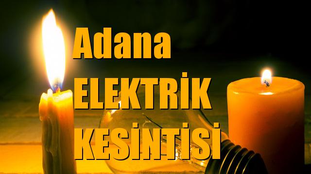 Adana Elektrik Kesintisi 