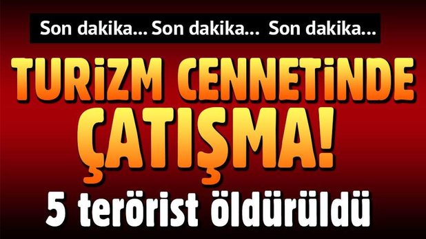 Köyceğiz'de 5 terörist çatışmada öldürüldü