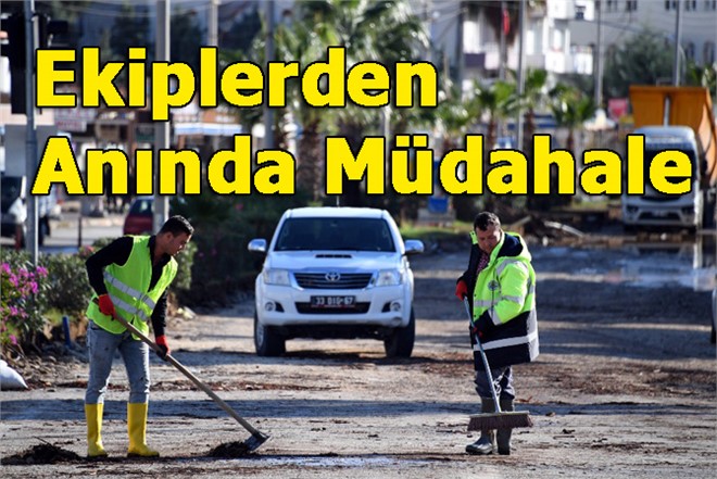 MESKİ Ekiplerinden Yaşanan Sele Anında Müdahale