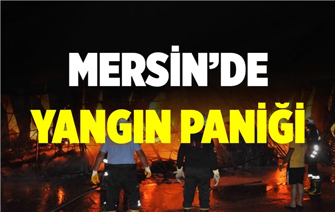 Mersin'de Yangın Paniği