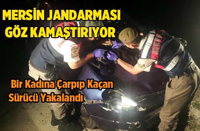 Mersin'de Bir Kadına Çarpıp Kaçan Sürücü Yakalandı