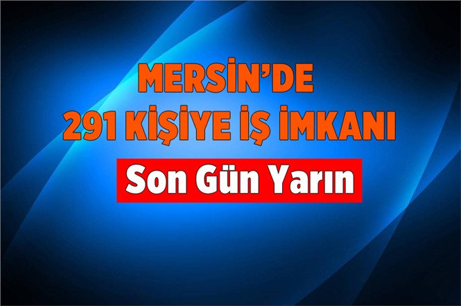 Mersin'de 291 Kişiye İş imkanı