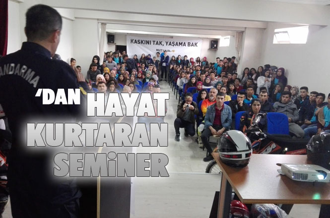 Mersin Mut Jandarma’dan “Kaskını Tak, Yaşamak Bak, Mut’lu Ol” Seminerleri