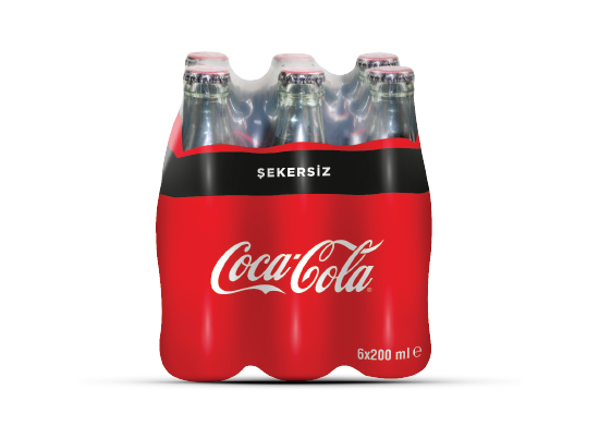 Coca Cola Şekersiz 6x200 ml