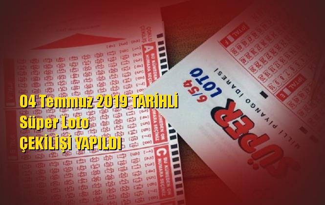 Süper Loto Sonuçları 04 Temmuz 2019 Tarihli Kazandıran Sayılar