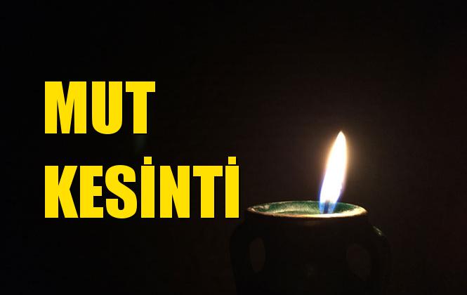 Mut Elektrik Kesintisi 25 Temmuz Perşembe