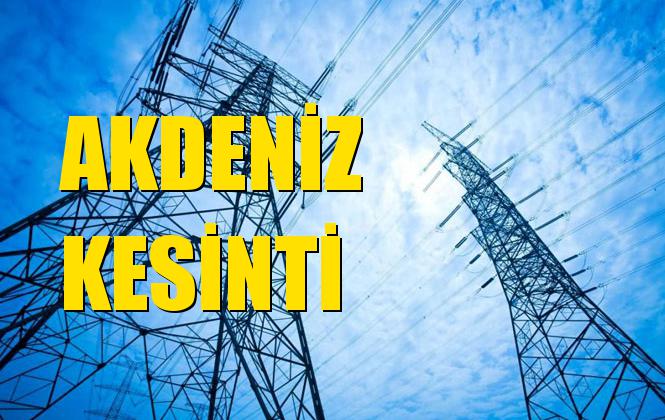 Akdeniz Elektrik Kesintisi 06 Kasım Çarşamba