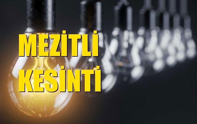 Mezitli Elektrik Kesintisi 29 Kasım Cuma