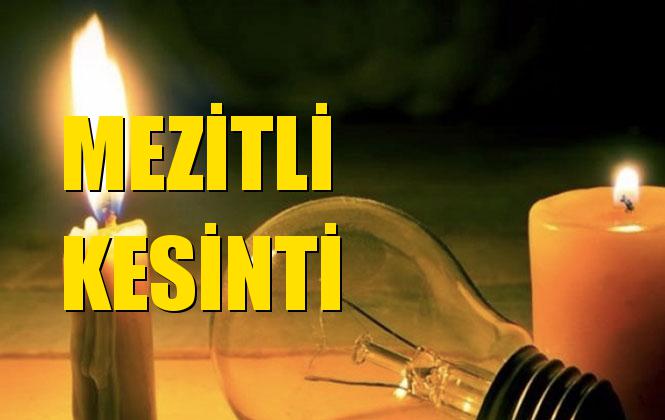 Mezitli Elektrik Kesintisi 30 Kasım Cumartesi